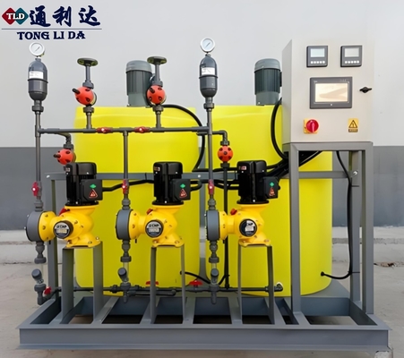 Industrial Chemical Dosing System For Water Treatment Automatic Metering Pump Station